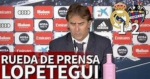 Real Madrid 1 Levante 2 | Rueda de prensa de Lopetegui | Diario AS