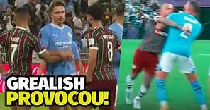 TRETA! Felipe Melo, Walker e Grealish brigaram ao final de Manchester City e Fluminense