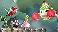 New Super Mario Bros. U Deluxe - All Bosses (4 Players)