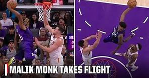 LOOK OUT FOR MALIK MONK 😱 Massive dunk over Drew Eubanks | NBA on ESPN