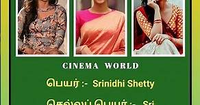 Actress Srinidhi Shetty Biography / Age / Real Name / Dob / Religion - (Shorts-44) / (Episode-44)
