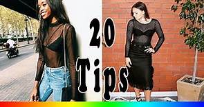 20 Style Tips On How To Wear Sheer Tops This Summer