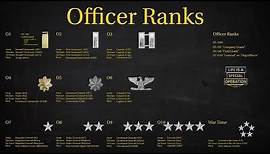 US Military (All Branches) OFFICER RANKS Explained - What is an Officer?