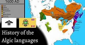 History of the Algic languages (Algonquian-Wiyot-Yurok languages)
