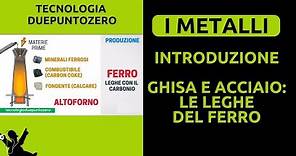 Metalli. Introduzione. Ghisa e acciaio: le leghe del ferro.