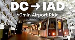 Washington DC Metro Silver Line to Dulles International Airport [1 Hour Journey POV]