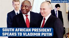 South African Prez Cyril Ramaphosa tells Vladimir Putin that Ukraine war must end | Oneindia News