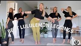 TOP 5 BEST LULULEMON LEGGINGS | UPDATED 2022 | Lululemon Athletica try on and review