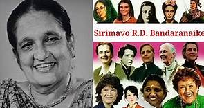 Sirimavo Bandaranaike Biography - Sirima, Ceylon Minister, Sri Lanka | Great Woman's Biography |
