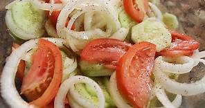 Cucumber, Onion & Tomato Salad Recipe