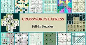 Crossword Express Fillin puzzles. How to print them and how to Solve them interactively,