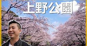【日本系列15】上野恩賜公園櫻花，東京都內三大賞櫻名所之一。全長1200棵各式櫻花，還有夜市可以吃。＃上野公園＃伊恩愛種花