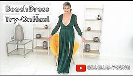Gill Ellis-Young – Maximum Cleavage Beach Dress Try-On // Beach dresses and evening dresses
