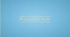 Postgraduate study at the University of Birmingham