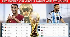 FIFA WORLD CUP GROUP TABLES AND STANDINGS UPDATED ~ WORLD CUP 2022 QATAR