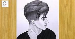 How to draw a Romantic Boy Face easy | Attitude Boy Pencil Drawing | A Handsome Boy Drawing |Drawing