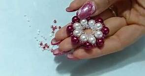 DIY tutorial collana fai da te ciondolo con perle e perline a raggi ita-English