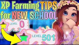 *FASTEST* way to LEVEL UP so you can PLAY the NEW SCHOOL // Royale High Roblox
