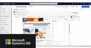 Create emails easily and without compromises using Dynamics 365 Marketing