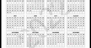 2022 Calendar Printable One Page with US Holidays