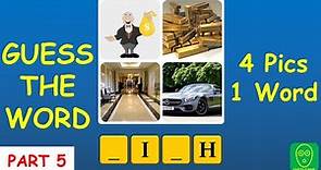 4 Pics 1 Word Game - Part 5: Guess the Word in this 4Pics1Word Challenge