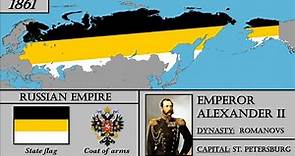 Russian Empire (1721-1917) History Map. Every Year.