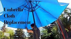 DIY Patio Umbrella Canopy Replace