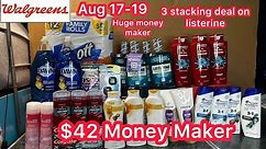 Walgreens Couponing Aug 17-19|| $42 Money maker|| Huge money maker listerine (3 stacking deal)🔥🤑