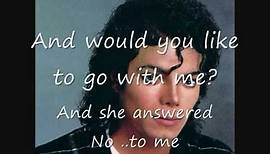 Much Too Soon - Michael Jackson (Lyrics)