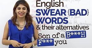 English Swear words/Bad words - English Speaking Practice | Spoken ...