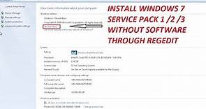 How to install service pack 1 in windows 7