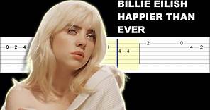 Billie Eilish - Happier Than Ever (Easy Guitar Tabs Tutorial)