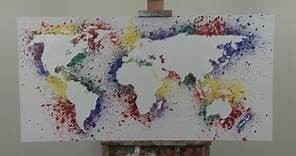 Art Lesson: How to Paint a Map of the World
