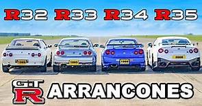 Nissan GT-R generaciones ARRANCONES