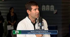 EXCLUSIVE INTERVIEW: Brad Stevens on Jrue Holiday trade | 2023 Boston Celtics Media Day