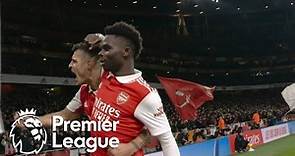 Bukayo Saka thumps Arsenal in front of Manchester United | Premier League | NBC Sports