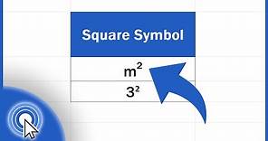 How to Write the Squared Symbol in Excel (within Text and as Numbers)