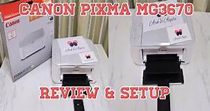 UNBOXING CANON PIXMA MG3670 PRINTER | REVIEW & SETUP In English | Singapore