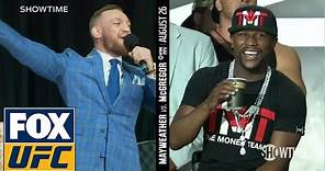 Conor McGregor on Floyd Mayweather wearing a schoolbag 'You can't even read' | TOR | UFC ON FOX