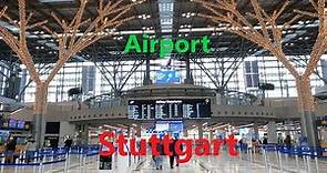 Stuttgart Flughafen / Airport Terminal walking Tour - 4K Video