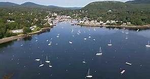 Scenic Aerial Views Of The Maine Coast - American Eagle Cruise Highlights