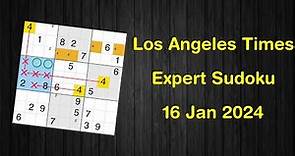 Los Angeles Times Expert Sudoku 16 Jan 2024 - Sudoku From Zero To Hero