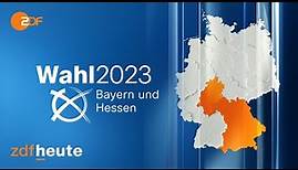 Wahlen in Bayern und Hessen | Live aus den ZDF-Wahlstudios in München und Wiesbaden