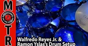 Walfredo Reyes Jr. and Ramon Yslas's Drum and Percussion Setup