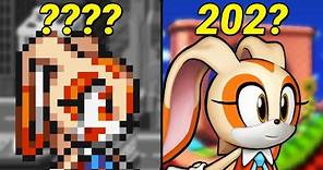 Cream the Rabbit Evolution from Sonic Games