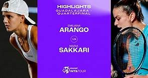 Emiliana Arango vs. Maria Sakkari | 2023 Guadalajara Quarterfinal | WTA Match Highlights