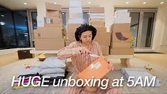 HUGE Online Shopping Unboxing At 5AM