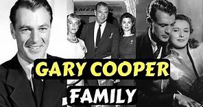 Actor Gary Cooper Family Photos With Wife Veronica Balfe and Children Maria Cooper