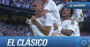 Increíble cabezazo de Pepe (2-1) Real Madrid - FC Barcelona