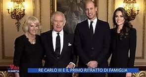 Re Carlo III e il primo ritratto di famiglia - La Vita in diretta 03/10/2022